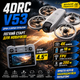 Дрон 4DRC V53 4K FPV с дисплей-пультом, квадрокоптер для детей и взрослых, подарок, обучение - изображение 8