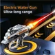 Электрический водяной пистолет автоматический USB-C с LED-подсветкой, аккумуляторный бластер до 9 м, черный - изображение 6