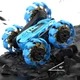 Машинка трюковая на радиоуправлении AToys Explosive Wheel X-360 с раздвижными колесами вращением 360° и световыми эффектами Синяя - изображение 2