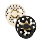 Пустышка BIBS STUDIO COLOUR Polka Latex Round Ivory / Black (6-18 мес.) - изображение 1