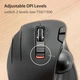 Проводная трекбольная мышь ELECOM EX-G / USB / 1500 DPI / 6 кнопок / Черная (102022038) - Б/У - изображение 5
