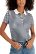 Жіноче поло з бавовни Tommy Hilfiger 44(M) Чорно-білий принт (147942) - зображення 2