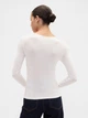 Лонгслив длинный женский Gap 658351330 S Молочный (1159863862) - изображение 2