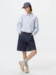 Рубашка женская Uniqlo 491596349 M Голубая (1159863610) - изображение 17