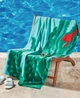 Рушник бавовняний Lacoste пляжний 92х183 см Зелений (1159863765) - зображення 3