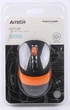 Мышь A4Tech Fstyler FG10S 2000dpi Black+Orange, USB, Wireless, бесшумная - изображение 6