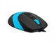 Мышь A4Tech Fstyler FM10S 1600dpi Black+Blue, USB, бесшумная - изображение 6
