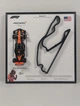 3D Картина На Стіну 25x25 см з Моделлю Bburago McLaren MCL39 Formula One Team в Масштабі 1:43 Переможне Гран-Прі 2025р. для № 81 Oscar Piastri та 3D траса Miami GP "Miami International Autodrome" / Сезон 2025 / Формула 1 / Оскар Піастрі - изображение 3