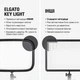 Студійний світильник Elgato Key Light / Wi-Fi / 2800 люмен / 2900 - 7000К / Чорний (101640673) - Б/В - зображення 3