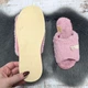 Тапочки женские меховые Белста розовые с открытым носком на тонкой подошве 37р (24 см) 8293 - изображение 5