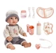 Пупс Baby Doll , висота:40 см, пустушка, закриває очі, пляшечка, посуд, в коробці Без Бренду W16 T-03 C - зображення 1