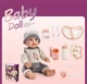 Пупс Baby Doll , висота:40 см, пустушка, закриває очі, пляшечка, посуд, в коробці Без Бренду W16 T-03 C - зображення 2