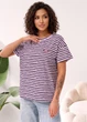 Комфортная футболка casual свободного кроя Innoe 300054-2, р. 50-54 Лавандовый - изображение 1