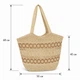 Жіноча пляжна сумка LUNA 2632 Boho Style плетена з рафії з підкладкою - зображення 6