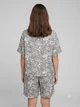 Летний женский костюм из стрейчевого льна Oversize, футболка + шорты L - изображение 4