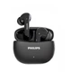Philips TAT1320 — бездротові навушники TWS (Bluetooth 6.0, 28 год автономності, low latency, чорні) - зображення 1
