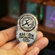 EDC Фиджет игрушка 3в1 спинер Акула с Трезубцем слайдер магнитный Fidget Toy антистресс (черный с золотым) - изображение 6