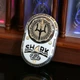EDC Фиджет игрушка 3в1 спинер Акула с Трезубцем слайдер магнитный Fidget Toy антистресс (черный с золотым) - изображение 8