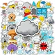 Набор наклеек Погода Weather 50 шт - изображение 1