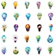 Набор наклеек Лампочки Light Bulbs 50 шт - изображение 5