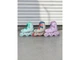 Ролики детские раздвижные Candy V-Run BW251D ABEC-7 с двойной фиксацией липучками и пяточным ремнем тормоза на двух ногах регулируемый размер легкие и комфортные бежевые - изображение 7