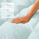 Ковдра літня IDEIA TROPICAL 200х220 см штучний пух легка, гіпоалергенна, євро М`ята 000044356 - зображення 2