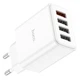 Мережевий зарядний пристрій Hoco C102A Furza QC3.0 28.5W 4USB White - зображення 3