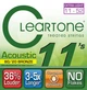 Струны для акустической гитары CLEARTONE 7611 Acoustic 80/20 Bronze Ultra Light (11-52) - изображение 1