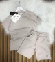 Детский летний костюм MONCLER (футболка + шорты) для мальчика 98-104 см бежевый - изображение 2
