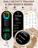Смарт часы для женщин Smart Watch с звонками умный фитнес трекер для спорта с мониторингом здоровья водонепроницаемый - изображение 5