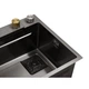 Кухонна мийка Kroner KRP Schwarze SET7545HM (CV033382) - зображення 10