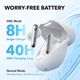 Беспроводные наушники Anker Soundcore Liberty 4 NC Clear White , Hi-Res, ANC, LDAC, 50H, IPX4, Bluetooth 5.3 - изображение 4