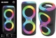 Портативна Bluetooth колонка 20 Вт з RGB підсвічуванням TWS FM радіо USB microSD бездротова акустична система з подвійними динаміками дисплеєм входом для мікрофона та акумулятором для дому відпочинку подорожей і вечірок на природі - изображение 3