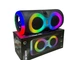 Портативна Bluetooth колонка 20 Вт з RGB підсвічуванням TWS FM радіо USB microSD бездротова акустична система з подвійними динаміками дисплеєм входом для мікрофона та акумулятором для дому відпочинку подорожей і вечірок на природі - изображение 4
