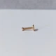 Лабрет из титана (штанга 6 мм, камень 2 мм) MK1312 золотистый - изображение 4