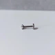 Лабрет титановий (штанга 6 мм, камінь 3 мм) MK1312-3 сріблястий - зображення 5