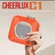 Портативний WIFI Міні LED Проектор для Дому Cheerlux C1 на Системі Android 11.0 2600 Люмен + Bluetooth 5.1 Домашній Кінозал з Динаміком в Кишені Помаранчевий - зображення 7
