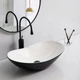 Раковина накладная Mixxus Premium WAVE-0105 WHITE-BLACK 620х360х160 мм MP6558 - изображение 2