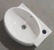Раковина подвесная Mixxus Premium DIVERSE-1201-L 400х215х140mm с отверстием под смеситель и переливом MP6507 - изображение 5