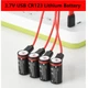 Акумулятор Soshine USB CR123A (16340) 3.7V 550 mAh Li-Ion, набір 4 шт., літієві акумулятори з USB Type-C заряджанням - зображення 3