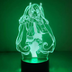 Акриловый 3D Светильник RGB Hatsune Miku Хацунэ Мику 18 см - изображение 1