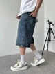 Чоловічі джинсові шорти GF Baggy 33 сині варені - зображення 4