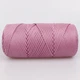 Пряжа Hobby Trend Macrame XL, Пыльная роза №090, полиэфирный шнур макраме 3мм, 250 г/130 м, для вязания сумок, корзин и декора - изображение 3