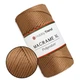 Пряжа Hobby Trend Macrame XL, Кориця №200, поліефірний шнур для макраме 3 мм, 250 г/130 м, для в'язання сумок, кошиків та декору - зображення 1