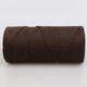 Пряжа Hobby Trend Macrame Cotton, темно-коричнева №210, бавовняний шнур для макраме 2 мм, 250 г/240 м, для в'язання сумок та декору, Macrame Cotton - зображення 3