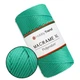 Пряжа Hobby Trend Macrame XL, яскраво-зелений №175, поліефірний шнур для макраме 3 мм, 250 г/130 м, для в'язання сумок, кошиків та декору - зображення 1