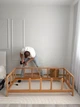 Дитяче дерев'яне ліжко Монтессорі BUSY WOOD Модель 10 на ніжках 140х70 см Натуральне дерево - зображення 8