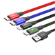 Кабель Baseus Fast 4-in-1 3.5A USB 2.0 - Lightning + Micro-USB + USB Type-C 2шт Black 1.2m - изображение 1