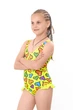 Дитячий купальник для дівчинки з принтом NoBrand 104 Жовтий (p-20468-244408) - изображение 2