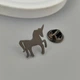 Значок-пин BROCHE брошь Животные Единорог из стали чёрный BRGV115545 - изображение 5